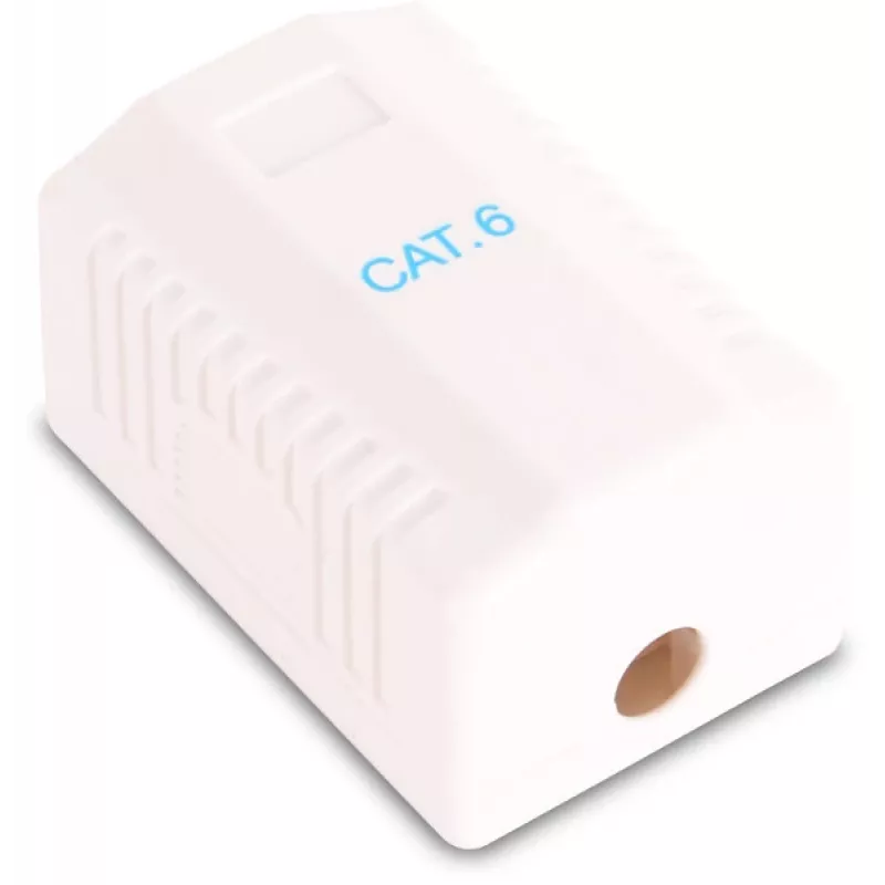 GETFORT GF-1G6UTP Surface-Mount RJ45 Cat.6 UTP Network Socket, White