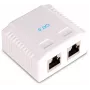 GETFORT GF-2G6FTP Θωρακισμένη πρίζα δικτύου επιτοίχιας τοποθέτησης, 2x RJ45, Cat6 FTP, Λευκό