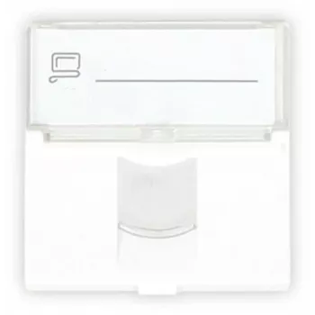 GETFORT GF-2MOD-1G 2-μονάδων RJ45 module δεδομένων 45x45mm Cat.6 UTP λευκό