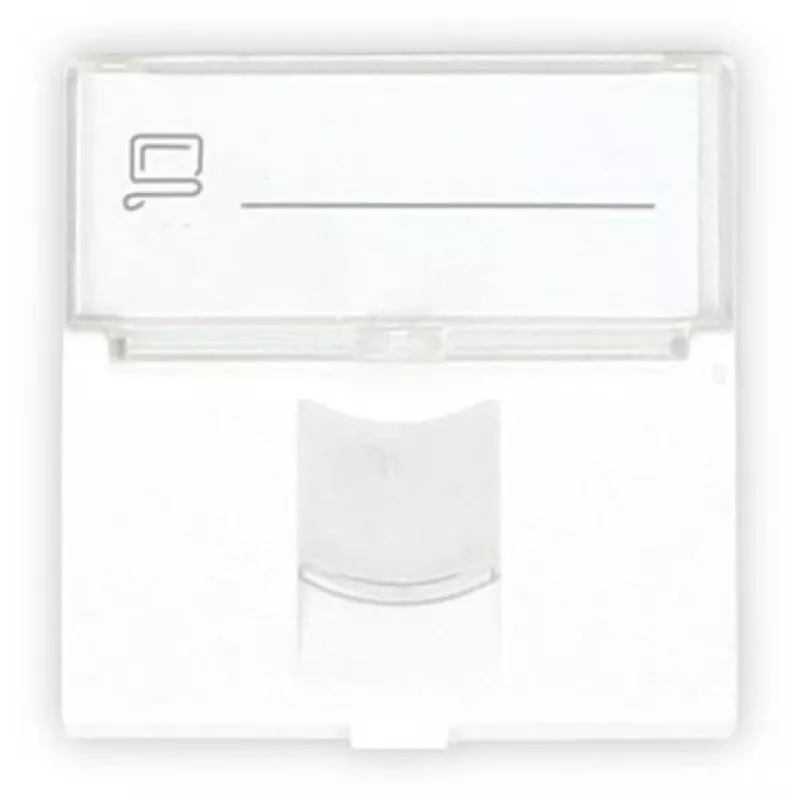 GETFORT GF-2MOD-1G 2-μονάδων RJ45 module δεδομένων 45x45mm Cat.6 UTP λευκό