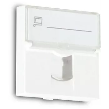 GETFORT GF-2MOD-1G 2-μονάδων RJ45 module δεδομένων 45x45mm Cat.6 UTP λευκό