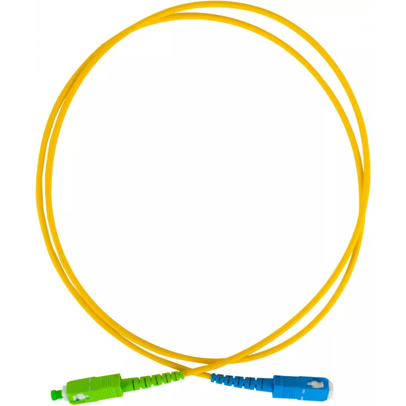 GETFORT GF-SUSAS5 Καλώδιο patch οπτικής ίνας Singlemode SC/UPC σε SC/APC Simplex 5m LSZH κίτρινο