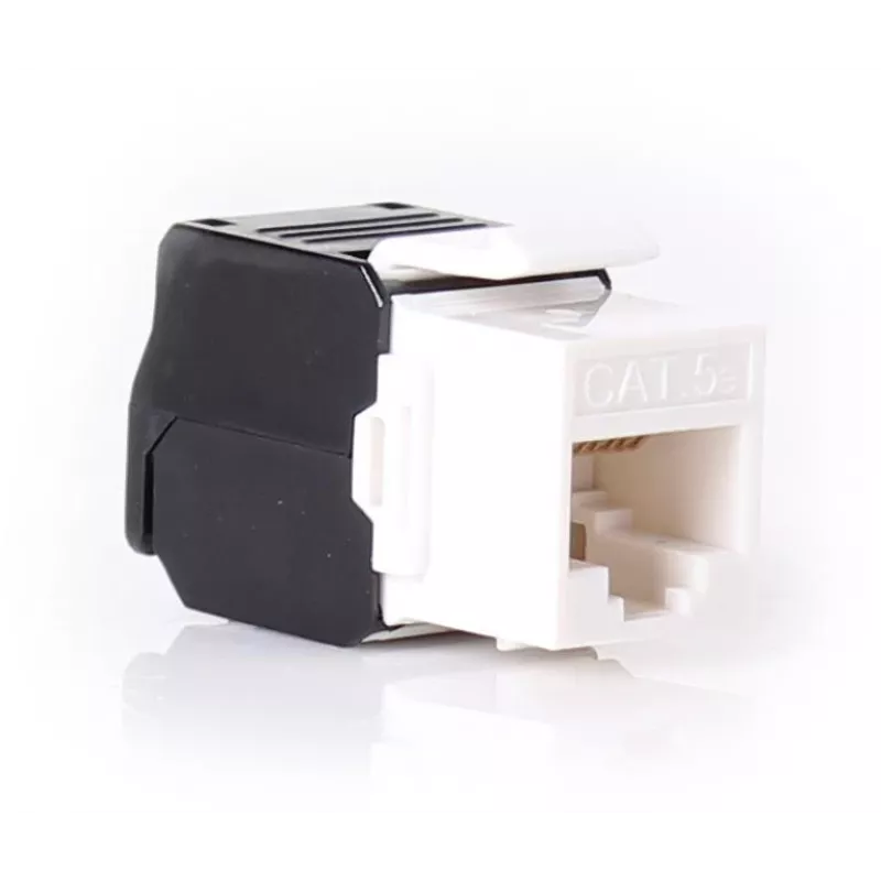 GETFORT KGF-5EUTP-NT μονάδα Keystone Jack Cat.5e UTP χωρίς εργαλεία, RJ45 θηλυκό, λευκό