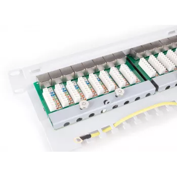 GETFORT PGF-6FTP24-B6-G Patch Panel FTP CAT.6 24 Θυρών Γκρι 1U Τοποθέτηση σε Rack