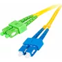 GETFORT Singlemode-Duplex Καλώδιο patch οπτικής ίνας SC/UPC σε SC/APC 2m κίτρινο