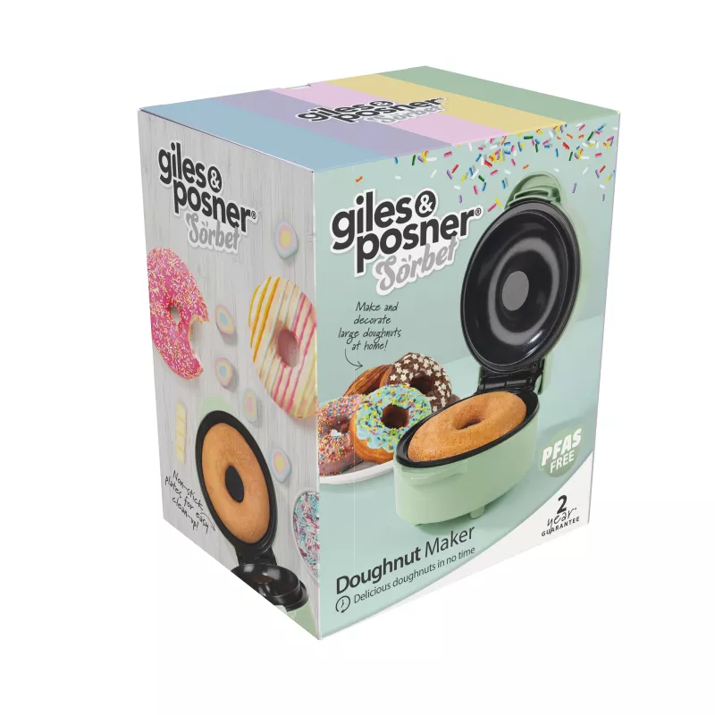 Giles & Posner EK6549GSGRVDE Μηχανή ντόνατς - Γκρι, 700 W, 6 ντόνατς