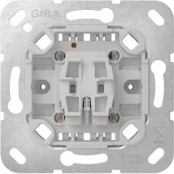GIRA 381600 Μηχανισμός εναλλασσόμενου διακόπτη, 1-πολικός, 10 A, 250 V AC, χωνευτός, χωρίς άγκιστρα, για System 55