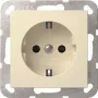 GIRA 445301 Πρίζα SCHUKO με Shutter, System 55, κρεμ