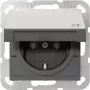 Gira 4454600 Πρίζα SCHUKO με καπάκι, System 55, ανοξείδωτο