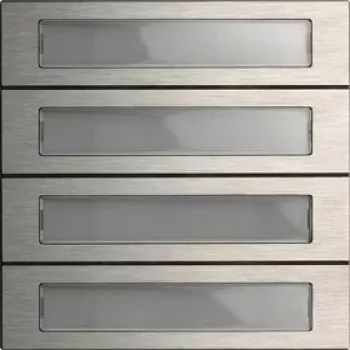 Gira μονάδα κουμπιών κλήσης 4 απλών System 106 ανοξείδωτο 5534920