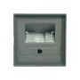 GIRA Κάλυμμα για πρίζα UAE/IAE/ISDN System 55, Standard 55, E2, Event, Event Klar, Event Opak, Esprit, ClassiX Alum (027026)