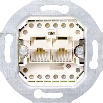 Gira Μονάδα πρίζας δεδομένων UAE/IAE/ISDN Standard 55, E2, Event Διαφανές, Event, Event Αδιαφανές, Esprit, ClassiX, System 55 019000