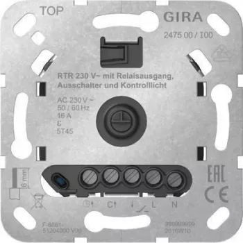 GIRA RTR 230 V Έξοδος ρελέ ΕΝΕΡΓΟ/ΑΝΕΝΕΡΓΟ Μονάδα ρύθμισης 247500