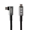 Gizzu Καλώδιο Type-C Γωνιακό 100W 10Gbps 1m