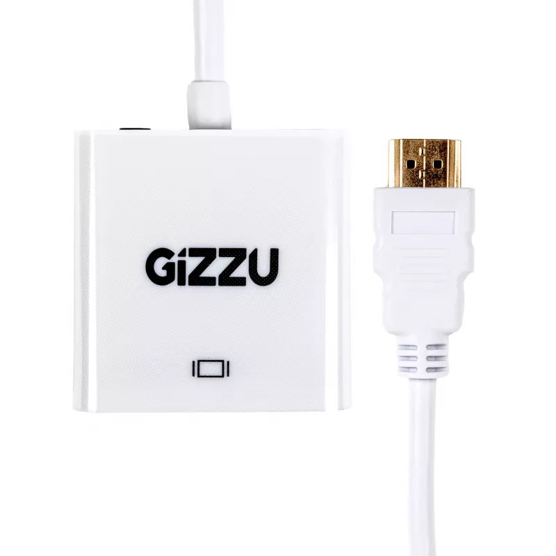 Gizzu 1080P Προσαρμογέας HDMI σε VGA με Ήχο