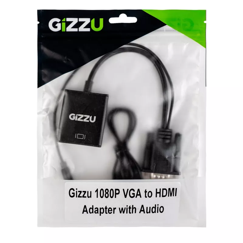Gizzu Προσαρμογέας VGA σε HDMI 1080P με ήχο