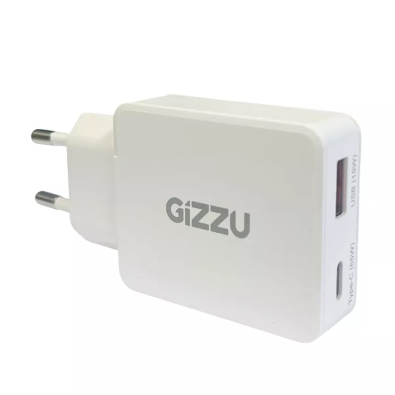 Gizzu 2-Port 65W GaN φορτιστής τοίχου