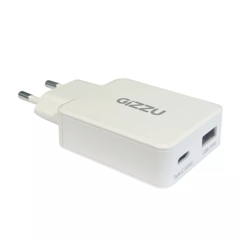 Gizzu 2-Port 65W GaN φορτιστής τοίχου