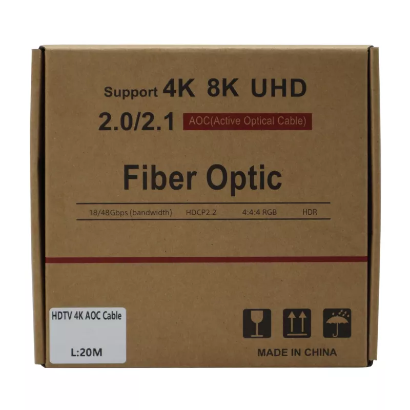 GIZZU 4K Ενεργό Καλώδιο HDMI Οπτικής Ίνας 20m
