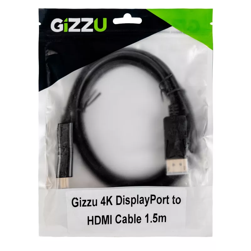 Gizzu Καλώδιο DisplayPort σε HDMI 4K60Hz 1,5 m