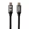 GIZZU καλώδιο 60W 5Gbps USB-C σε USB-C 2m μαύρο