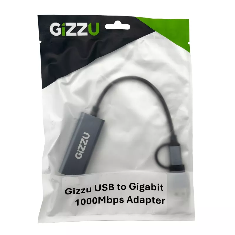 Gizzu High Speed Type-C/A σε Gigabit Adapter Poly
