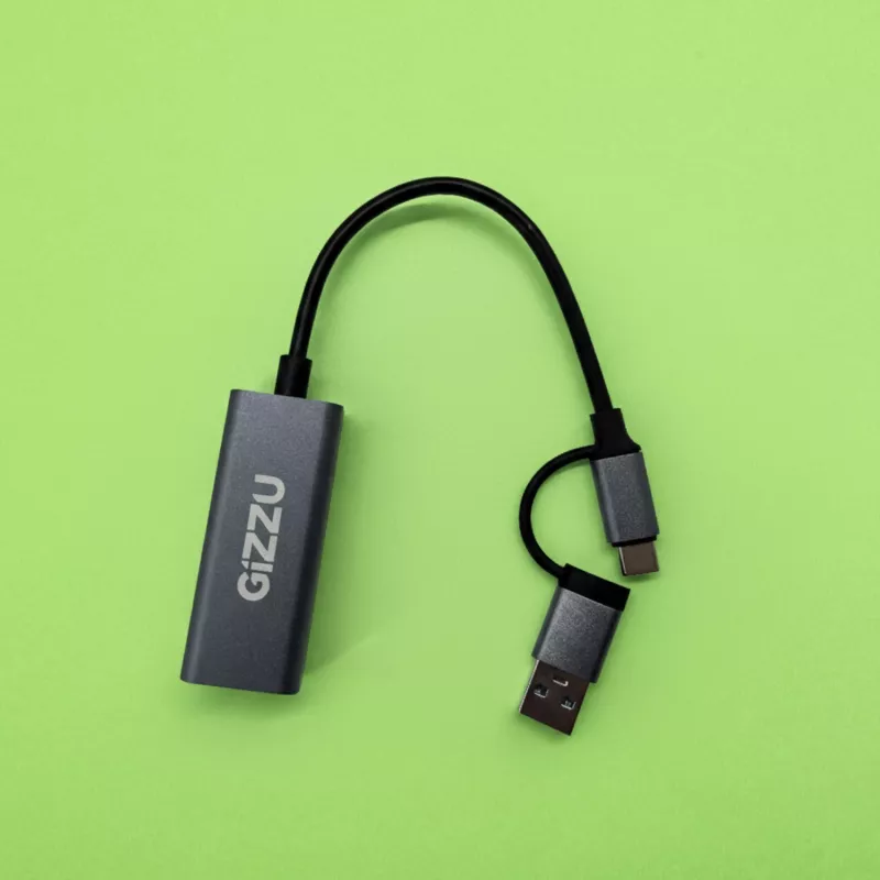 Gizzu High Speed Type-C/A σε Gigabit Adapter Poly