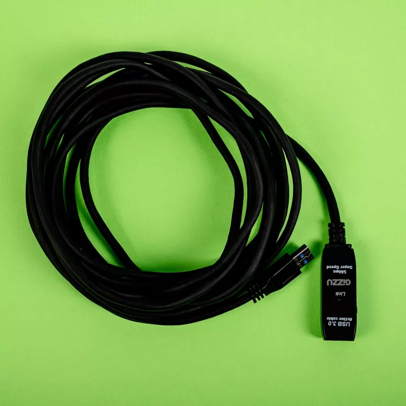 Gizzu Καλώδιο επέκτασης USB 3.0 ενεργό 5m - μαύρο