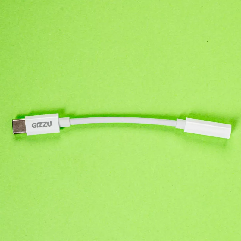 Gizzu Προσαρμογέας Ήχου USB Type-C σε 3,5 mm AUX - Λευκό