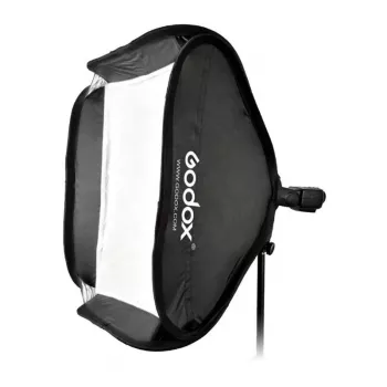 Godox SFUV5050 Πτυσσόμενο τετράγωνο softbox 50x50cm με υποδοχή S-Type, ασημί εσωτερικό, αφαιρούμενα diffusers και τσάντα μεταφοράς