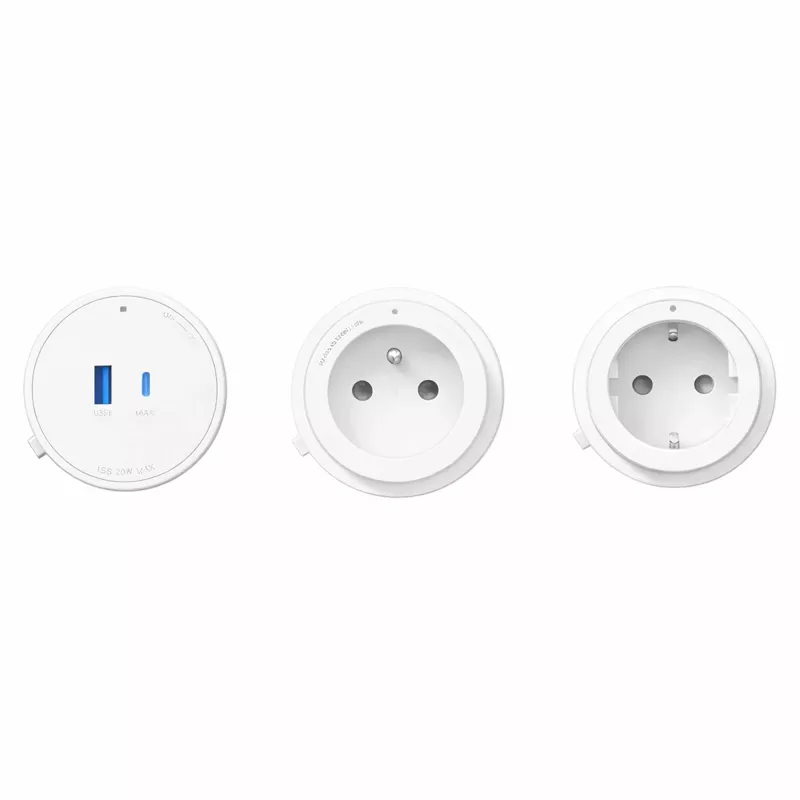GONEO Power Track Προσαρμογέας USB + USB-C Λευκό