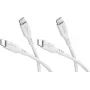 Goobay Σετ 2x καλώδια USB-C σιλικόνης, 1,5 m, Λευκό (81244)