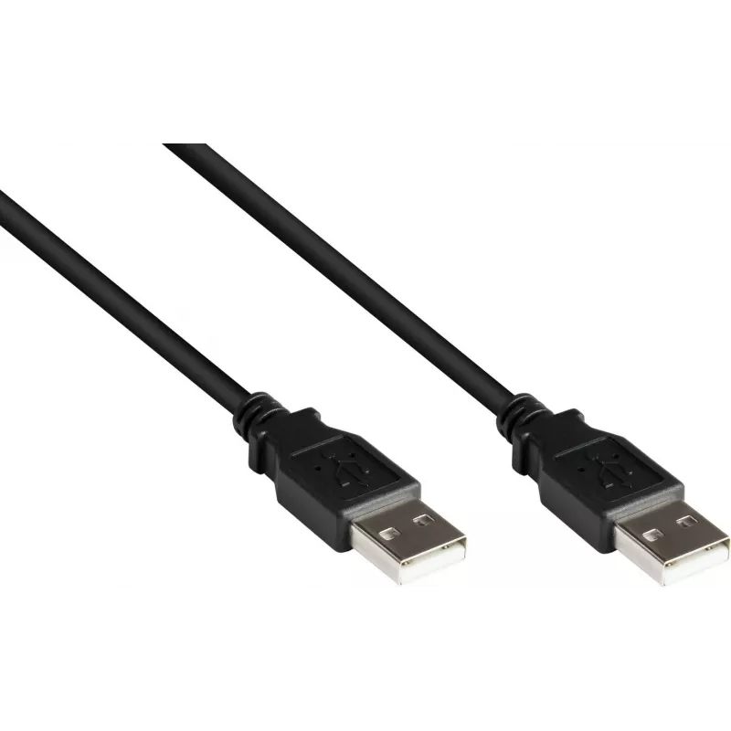 Good Connections Alcasa Καλώδιο USB 2.0 A σε A, 0,5 m, Μαύρο