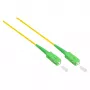 Good Connections OS2 Singlemode SC/APC σε SC/APC Simplex Καλώδιο patch οπτικών ινών, 9/125 µm, LSZH, κίτρινο, 0,5 m
