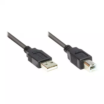 Good Connections Καλώδιο USB 2.0 A σε B, 0,25 m, μαύρο