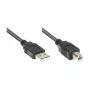 Good Connections Καλώδιο USB 2.0 A σε B, 0,25 m, μαύρο