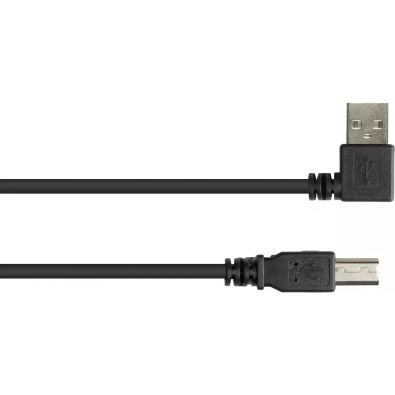 Good Connections Καλώδιο USB 2.0 Type-A γωνιακό σε Type-B - Μαύρο - 0,5 m