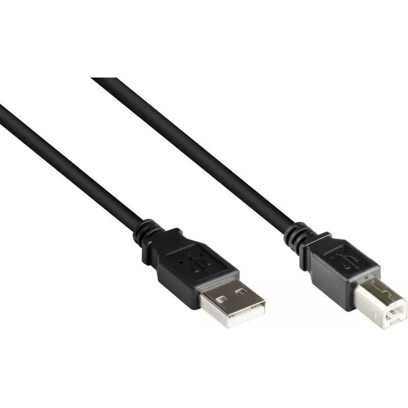Good Connections Καλώδιο USB 2.0 Type-A σε Type-B - Μαύρο - 0,5 m