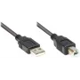 Good Connections Καλώδιο USB 2.0 Type-A σε Type-B - Μαύρο - 0,5 m