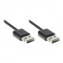 Good Connections καλώδιο USB 2.0 High-Speed EASY A σε A, μαύρο, 1m (2212-EU010)