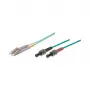GoodConnections 10m OM3 duplex multimode καλώδιο patch οπτικών ινών ST/LC aqua
