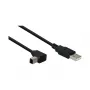 GoodConnections Alcasa καλώδιο USB 2.0 A σε B γωνιακό, 5 m, μαύρο
