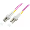 GoodConnections LC/LC Duplex OM4 Πολύτροπο Καλώδιο patch οπτικών ινών, 2 m, Aqua, LSZH LW-802LC4