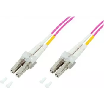 GoodConnections LC/LC Duplex OM4 Πολύτροπο Καλώδιο patch οπτικών ινών, 2 m, Aqua, LSZH LW-802LC4