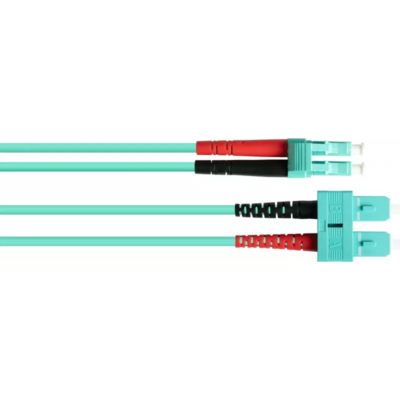 GoodConnections OM3 Duplex Multimode Καλώδιο Patch LWL SC σε LC, 50/125 µm, 1m, LSZH Aqua LW-801LS3
