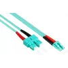 GoodConnections OM3 Duplex Multimode Καλώδιο Patch LWL SC σε LC, 50/125 µm, 1m, LSZH Aqua LW-801LS3