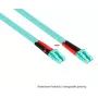 GoodConnections OM3 Duplex Multimode Καλώδιο Patch LWL SC σε LC, 50/125 µm, 1m, LSZH Aqua LW-801LS3