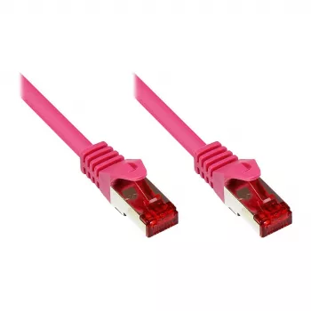 GoodConnections RNS® Cat. 6 S/FTP Καλώδιο Patch με προστασία γλωττίδας, 20m, Ματζέντα