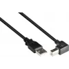 GoodConnections καλώδιο USB 2.0 A σε B γωνιακό 3m μαύρο 2510-3W