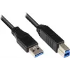 GoodConnections Καλώδιο USB 3.0 A σε B Μαύρο 5m